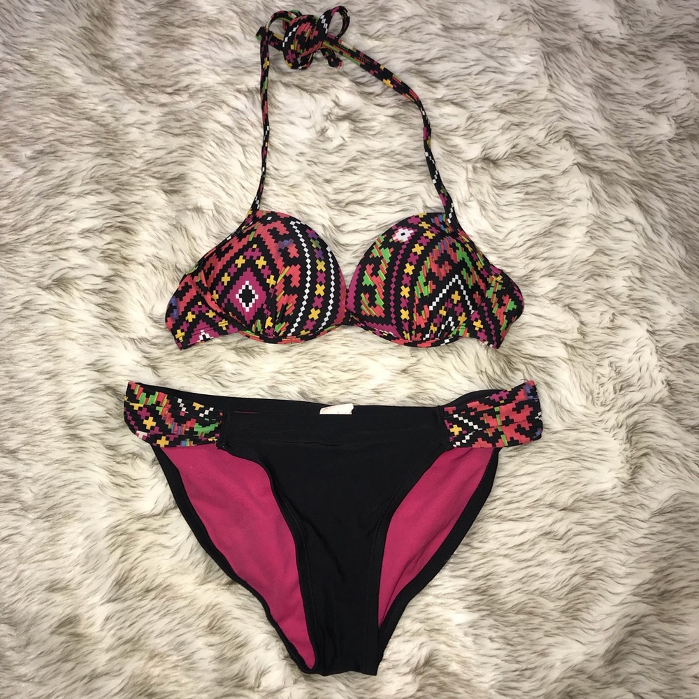 Xhilaration tribal print 2 piece swimsuit